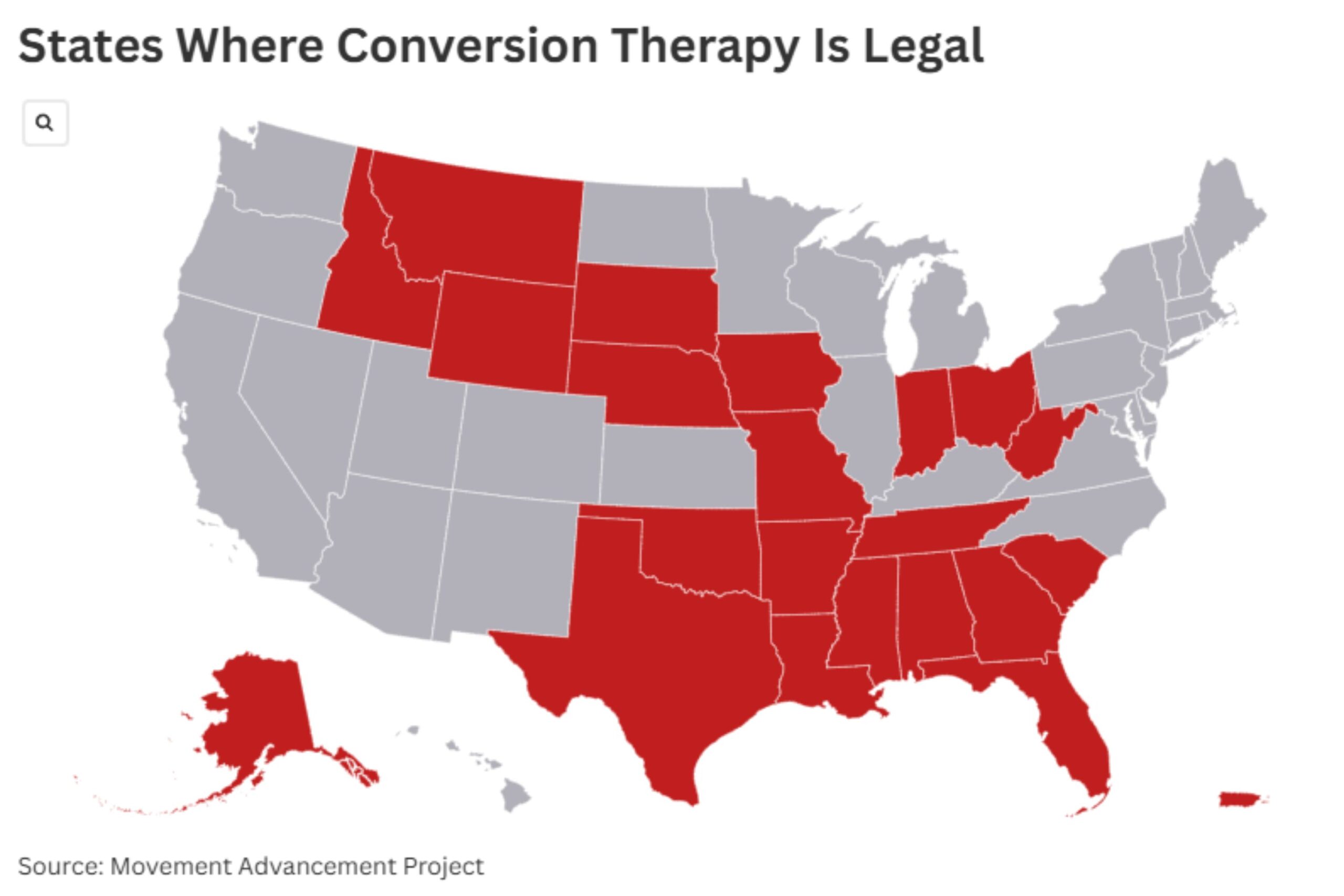 The map shows the states in which conversion therapy is legal because Kentucky can raise a ban star-news.press/wp