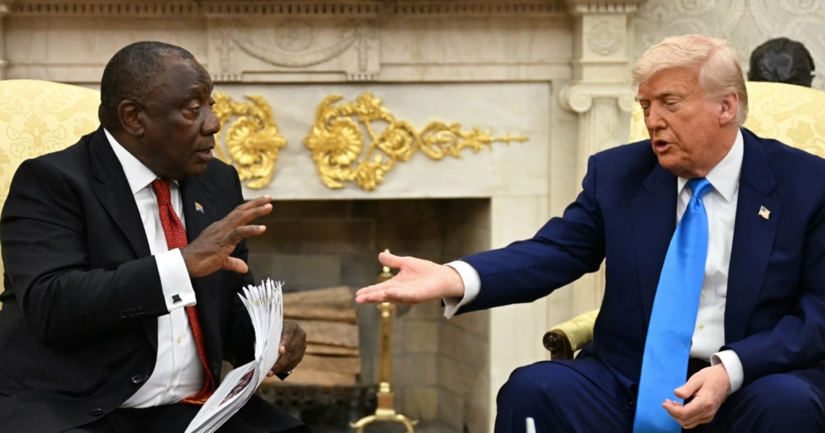 Trump accuses South Africa "White genocide" at a meeting with the President of the country star-news.press/wp