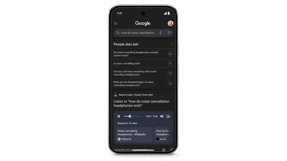 Google's research uses the podcasts created by artificial intelligence to answer your questions