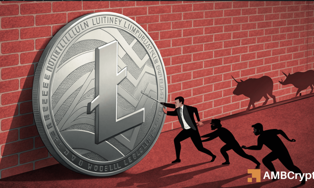 The outbreak of the double bottom Litecoin - profit 24 % forward if it violates LTC ... star-news.press/wp