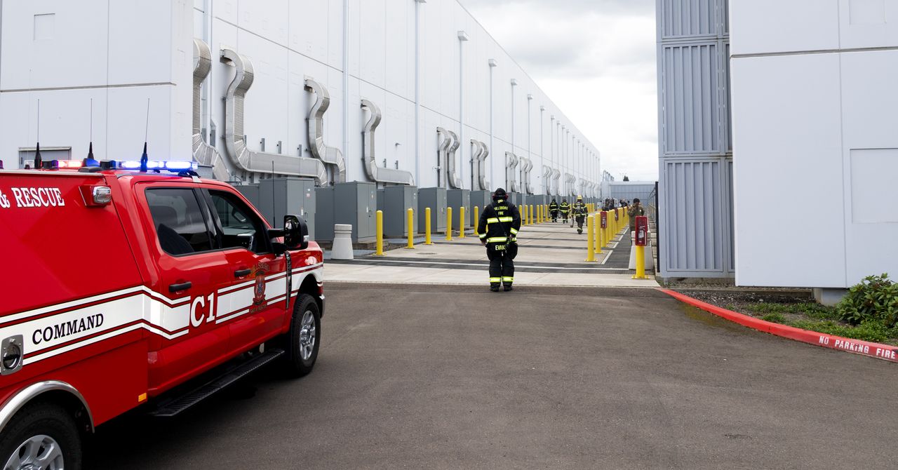 The authorities say that the data center fire in Oregon began within the cabinet