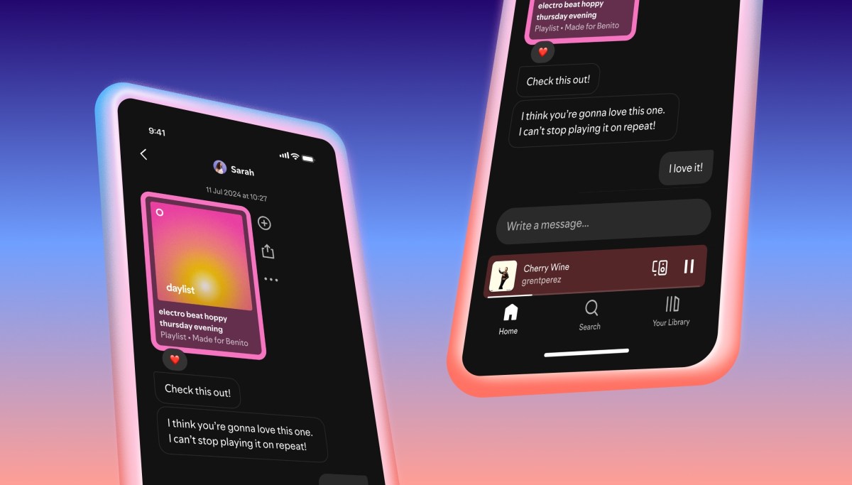 Spotify launches the message feature in an attempt to become more social
