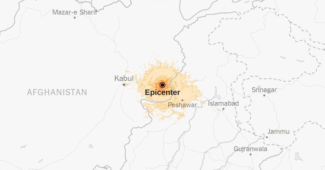 Map: an earthquake of 6.0 water hit Afghanistan star-news.press/wp