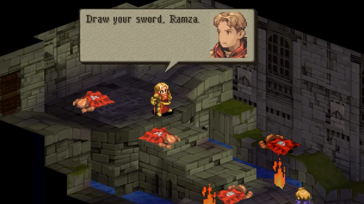 Final Fantasy Tactics: Ivalice Chronicles, the president's battle is still destroying